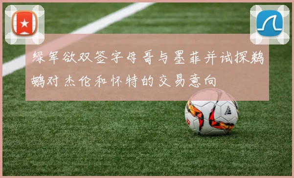 绿军欲双签字母哥与墨菲并试探鹈鹕对杰伦和怀特的交易意向